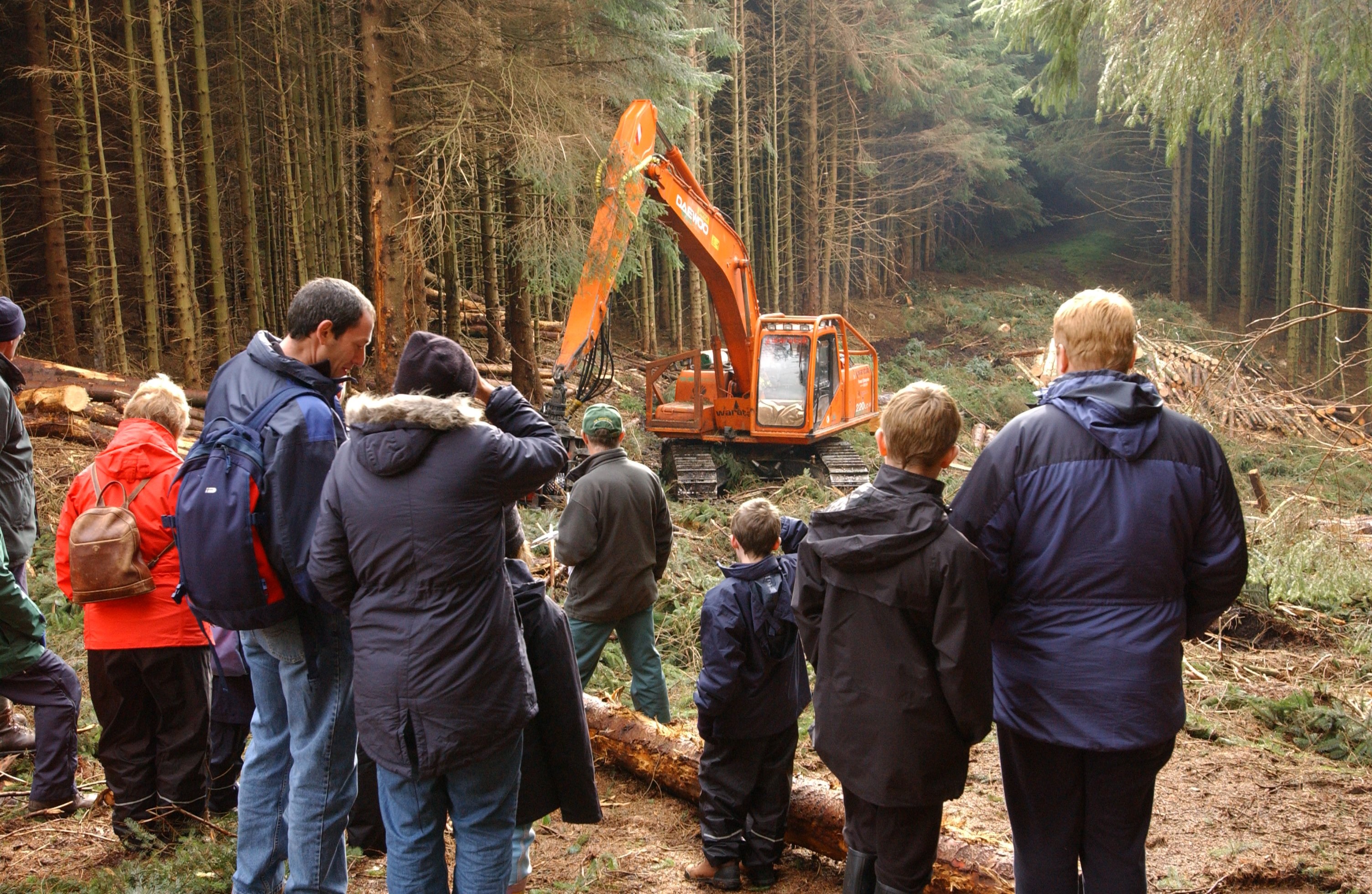 people harvesting demonstration