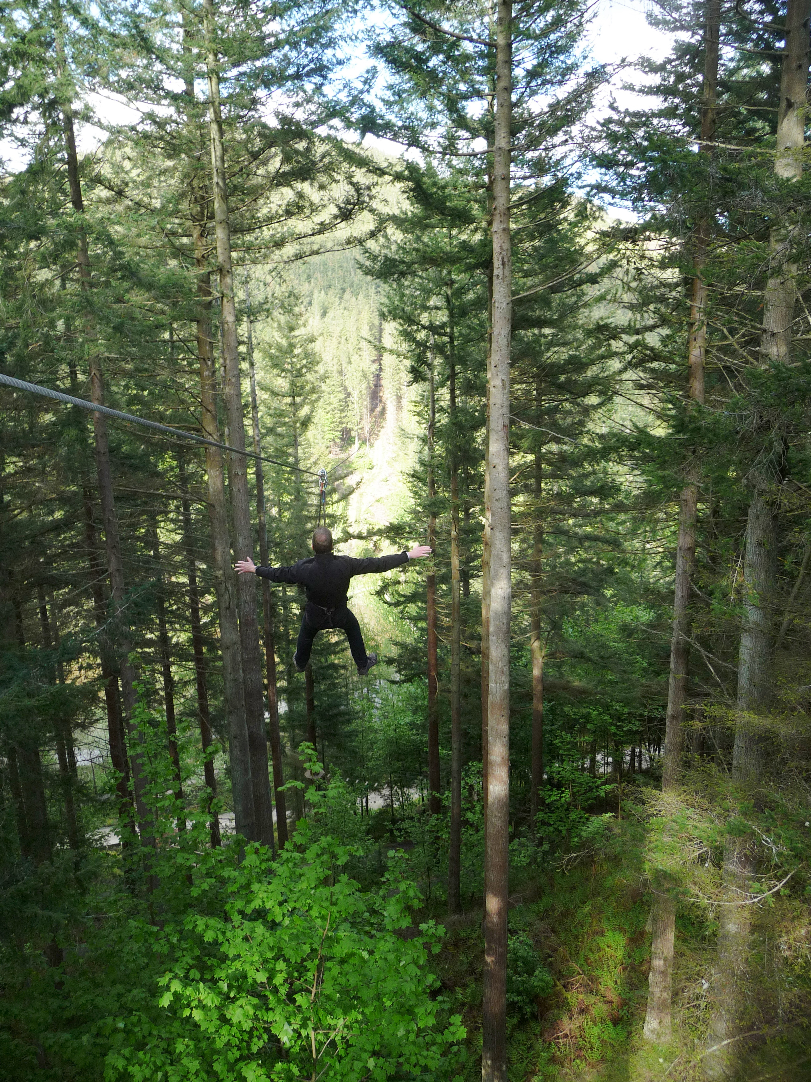 Stuart zip wire Go Ape